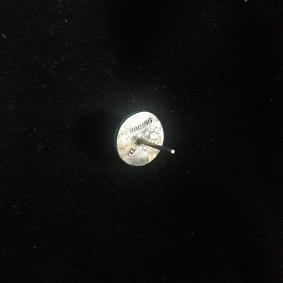 Vintage Navajo Peyote Button Turquoise Earrings - Picture 6 of 6